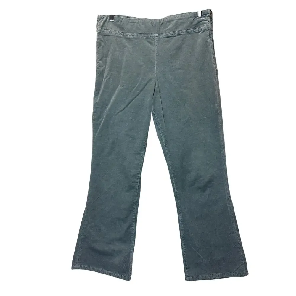 Free People In My Feelings Velvet‎ Crop Slim Flare Pants size M